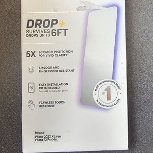 NEW OtterBox Amplify Glass Screen Protector for iPhone 2022 X-Large, & iPhone 13